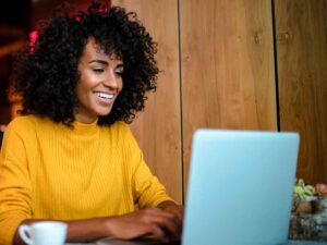 Image of a person looking at the ultimate website design checklist for political campaigns